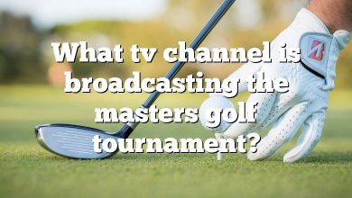 What tv channel is broadcasting the masters golf tournament?