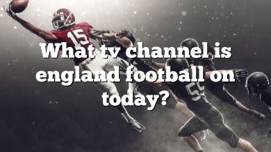 What tv channel is england football on today?