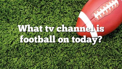 What tv channel is football on today?