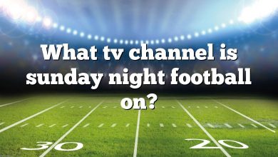 What tv channel is sunday night football on?