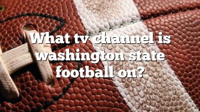 What tv channel is washington state football on?