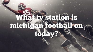 What tv station is michigan football on today?
