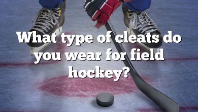 What type of cleats do you wear for field hockey?