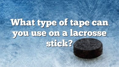 What type of tape can you use on a lacrosse stick?