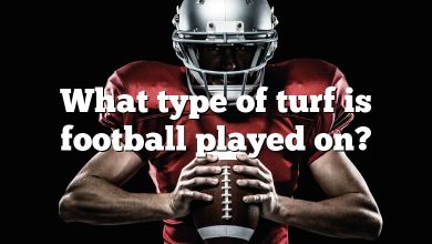 What type of turf is football played on?