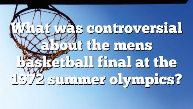 What was controversial about the mens basketball final at the 1972 summer olympics?