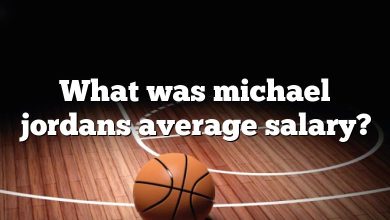 What was michael jordans average salary?