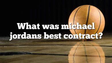 What was michael jordans best contract?