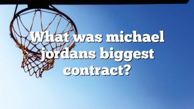 What was michael jordans biggest contract?