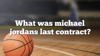 What was michael jordans last contract?