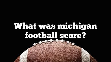 What was michigan football score?