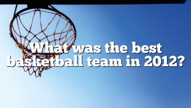 What was the best basketball team in 2012?