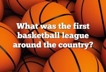 What was the first basketball league around the country?