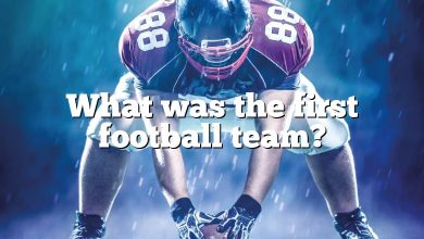 What was the first football team?
