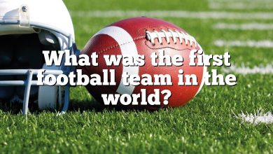 What was the first football team in the world?