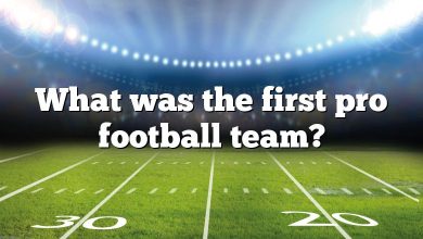 What was the first pro football team?