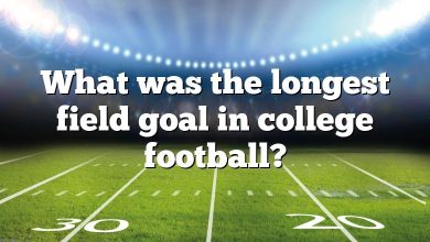 What was the longest field goal in college football?