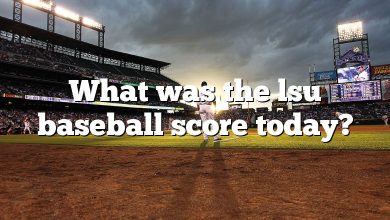 What was the lsu baseball score today?