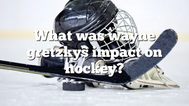 What was wayne gretzkys impact on hockey?