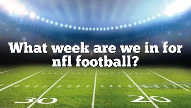 What week are we in for nfl football?