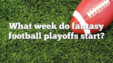 What week do fantasy football playoffs start?