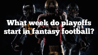 What week do playoffs start in fantasy football?