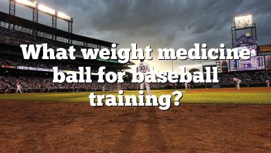 What weight medicine ball for baseball training?
