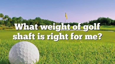 What weight of golf shaft is right for me?