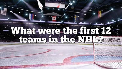 What were the first 12 teams in the NHL?