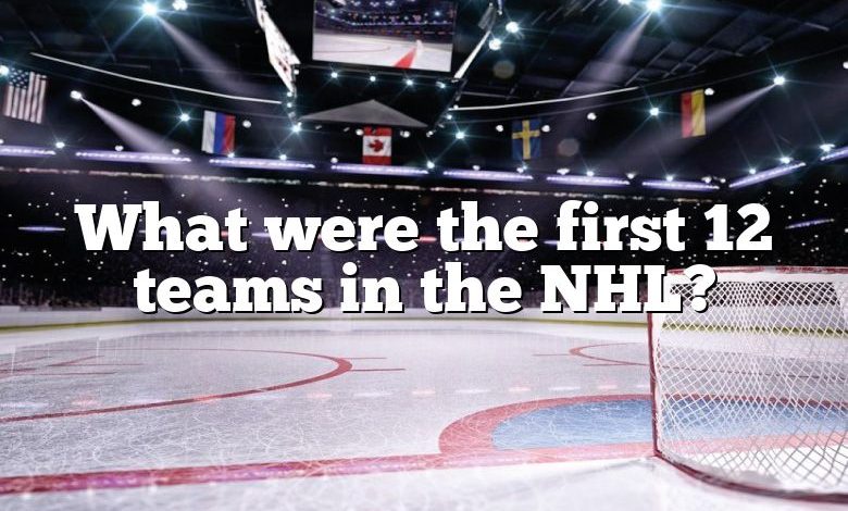 What were the first 12 teams in the NHL?