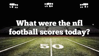 What were the nfl football scores today?