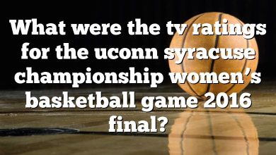 What were the tv ratings for the uconn syracuse championship women’s basketball game 2016 final?