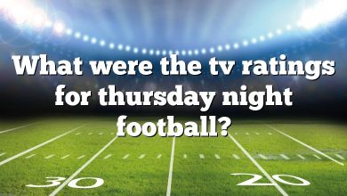 What were the tv ratings for thursday night football?
