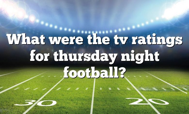 What were the tv ratings for thursday night football?