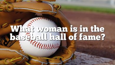 What woman is in the baseball hall of fame?