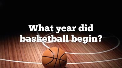 What year did basketball begin?