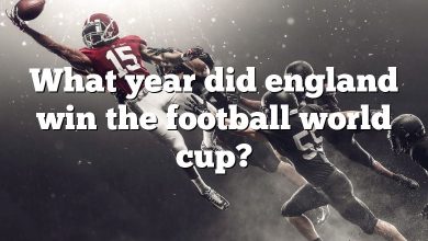 What year did england win the football world cup?