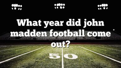 What year did john madden football come out?