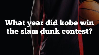 What year did kobe win the slam dunk contest?