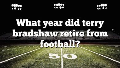 What year did terry bradshaw retire from football?