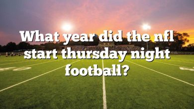 What year did the nfl start thursday night football?