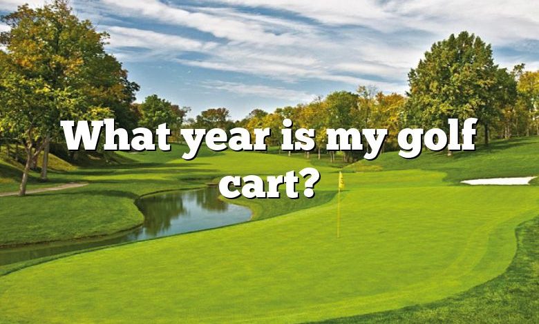 What year is my golf cart?
