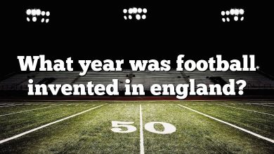 What year was football invented in england?