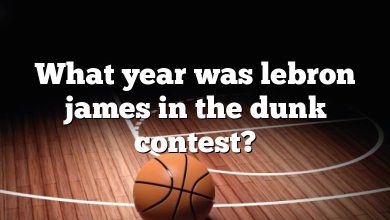 What year was lebron james in the dunk contest?