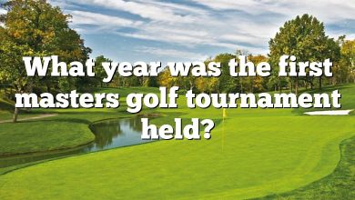 What year was the first masters golf tournament held?