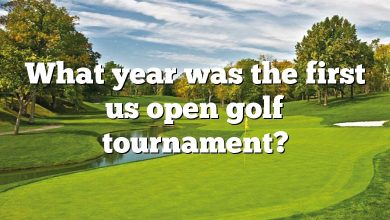 What year was the first us open golf tournament?