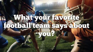 What your favorite football team says about you?