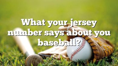 What your jersey number says about you baseball?