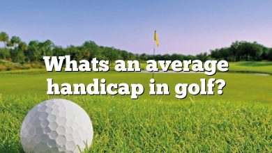 Whats an average handicap in golf?