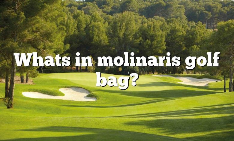 Whats in molinaris golf bag?